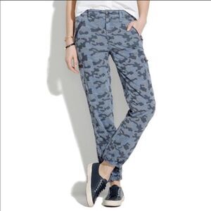 MADEWELL | Camo Jogger Cargo Pants Blues Women’s Size 25 (0)